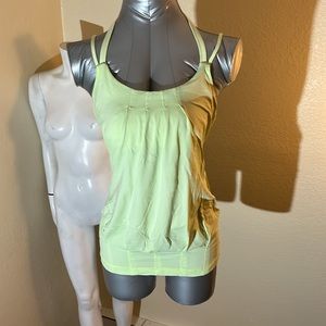 Pale green athletic top